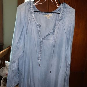 Jean long sleeve shirt